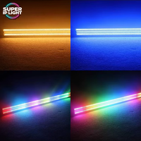 Barre lumineuse stroboscopique RGBW de 720 LED avec effets course de chevaux et flash pour concerts et fêtes