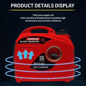 Extender טווח לכלי רכב חשמליים תלת גלגלי נייד שקט גנרטור בנזין בעל מתח גבוה משתנה - Product Image 5