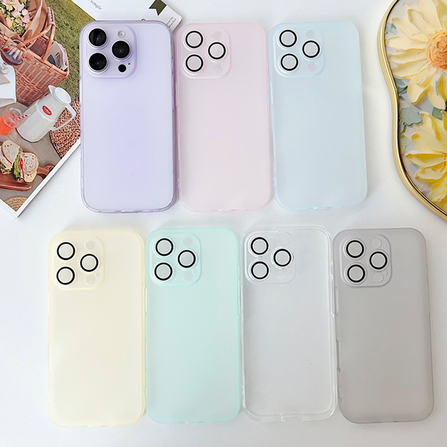 Ultra-Thin Mobile Phone Case for iPhone 11 12 13 14 15 16 Pro Max Luxury Camera Lens Protective Back Cover