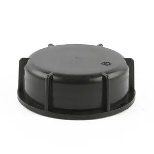 Tapón de rosca negro de 3 pulgadas con S100 * 8 rosca DN80 válvula de bola de cubierta de polvo profundo grueso para accesorios de tubería tipo producto IBC