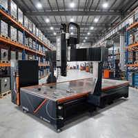 Máquina CNC Rongchi de 4 Ejes, Longitud de 3000 mm, Husillo de 9KW, Industrial Pesado para Prototipos Automotrices