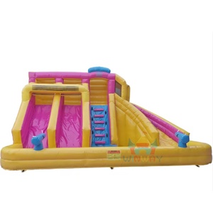 <span class=keywords><strong>Casa</strong></span> Inflable Comercial de PVC <span class=keywords><strong>con</strong></span> Toboganes Dobles, Castillo Inflable <span class=keywords><strong>con</strong></span> <span class=keywords><strong>Piscina</strong></span> y Trampolín Combinado para <span class=keywords><strong>Alquiler</strong></span> - Product Image 2