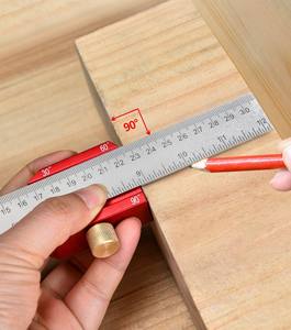 Règle à tracer multi-angles Règle carrée standard en acier à positionnement <span class=keywords><strong>réglable</strong></span> pour charpentier - Product Image 4