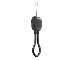 Câble de charge rapide 2-en-1 USB 2.0 3A avec conducteur en cuivre pur, mini court, avec porte-clés et cordon pour téléphone portable