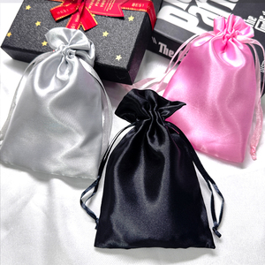 Sac à cordon personnalisé Sankira en <span class=keywords><strong>satin</strong></span> avec logo, sacs en <span class=keywords><strong>satin</strong></span> de soie pour perruques, paquets de cheveux, jouets, pochettes cadeaux, sous-vêtements, cosmétiques - Product Image 6