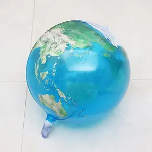 Wholesale Aluminum Film Mylar Ballons Globos 22" Foil Helium Inflatable Giant Earth Planet Map Balloon