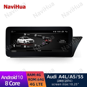 Navihua 10.25 Inch Touch Screen for Audi A4 A5 S5 2009 2016 Auto Radio <b>DVD</b> <b>Player</b> GPS Navigation Carplay Android Multimedia - Product Image 2