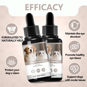 Gouttes pour la santé des <span class=keywords><strong>yeux</strong></span> et la vision des chiens et des chats, complément alimentaire 60 ml, formule vétérinaire avec myrtille, lutéine, liquide pour la vision des animaux <span class=keywords><strong>de</strong></span> compagnie - Product Image 2