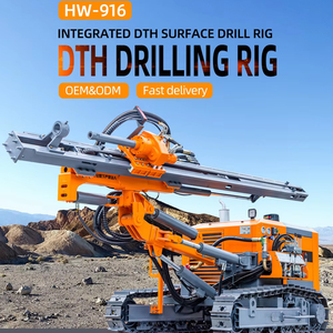Foreuse DTH sur chenilles Hengwang à moteur diesel haute efficacité CE ISO pour projets de forage de trous de dynamitage dans les carrières de pierre - Product Image 1