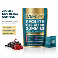 Gummies Détox 9-en-1 pour Enfants au Zéolite OEM – Oméga-3, Magnésium, Vitamine C, Zinc, Chardon-Marie, Sureau, D3, B12 – 60 Comprimés