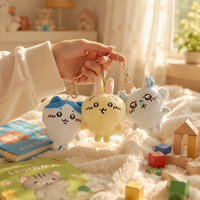 Figurines en peluche miniatures de 10 cm, Cabbage Usagi Chiikawa, en coton PP brodé, jouets en peluche anime, décoration pour sacs, porte-clés