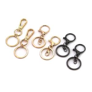Wholesale lobster clasp swivel <b>hook</b> <b>clip</b> round keychain keyring carabiner - Product Image 1