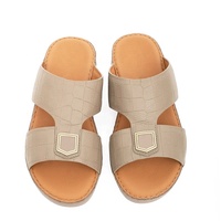 SHIKOL - Claquettes arabes classiques - Cuir de veau véritable fait main - Confort - Semelle antidérapante - Babouche arabe personnalisée - Sandales arabes pour hommes