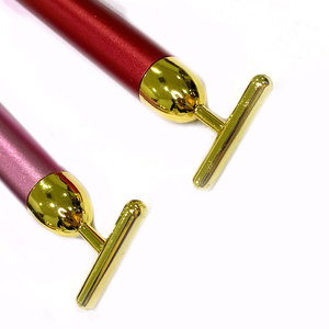 Kim Hong-kang Beauty Bar 24K Gold T-shaped Vibrating Massager USB Rechargeable Facial Tool - Product Image 2