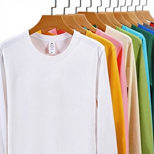 T-shirt décontracté à manches courtes 220g, coupe ample personnalisée, en pur coton, imprimé motif dessin animé, logo lettré, couleur unie blanche, chemise de base - Product Image 1