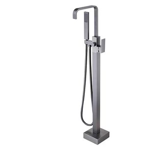 Robinet de baignoire sur pied avec douchette à main, <span class=keywords><strong>mitigeur</strong></span> de douche et bain pour salle de bain - Product Image 6