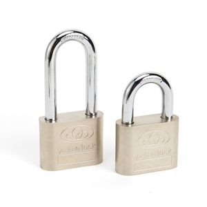 Cadeado de Ferro com Haste de Aço |   Fechadura de Segurança com Chave Eletrogalvanizada Antifurto para Portões Industriais e Armazenamento Externo Residencial - Product Image 5