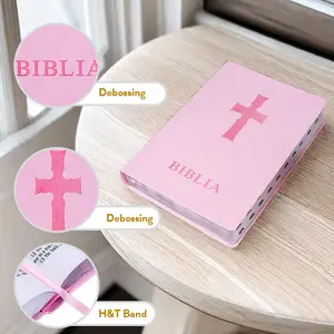 Classic Black PU Cover Bibles Manufacturers Wholesale Holy Bible Book