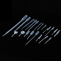 Pipettes Pasteur jetables en plastique emballées individuellement pour laboratoire