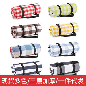 Tapis de pique-nique Doormate rectangulaire, imperméable, toutes saisons, couverture d'extérieur avec sangle de transport - Product Image 3