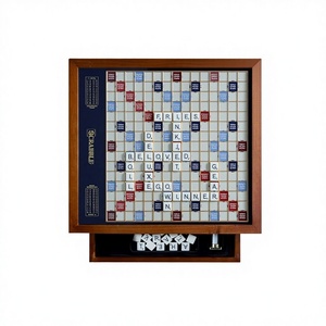 ตู้ไม้ปรับแต่งได้สำหรับเกมคำศัพท์ พร้อมที่เก็บของในตัวสำหรับตัวเลือก<span class=keywords><strong>เกม</strong></span> Boggle/Scramble - Product Image 3