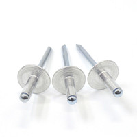 Rivet aveugle à grande bride en aluminium 3.2x7x10 pour la fixation de tôles fines
