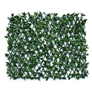 Valla de Flores Artificiales de PVC Personalizada, Diseño Telescópico, Pantalla de Privacidad con Hojas Verdes para Decoración de Paredes Exteriores de Jardín, Comercio Exterior - Product Image 3