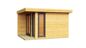 11 ㎡ Casa de madera Construcción rápida Casa pequeña de troncos de madera de alta calidad para oficina o almacenamiento - Product Image 3
