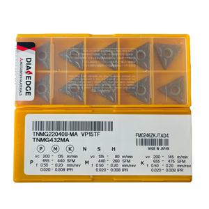 INSERTOS DE TORNEADO TNMG220408-MA-VP15TF [NEGATIVO] RANGO DE CONTROL DE ASTILLOS para MATERIALES DE TRABAJO - Product Image 1