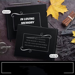 OEM tùy biến trang đầu tiên Bạc bút bìa cứng 'trong Bộ nhớ yêu thương' cuốn sách tưởng niệm tang lễ khách cuốn Sách Kỷ Niệm cuộc sống làm giấy - Product Image 5