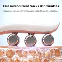 Rouleau de massage facial et corporel portable pour lifting et raffermissement, instrument anti-âge pour éliminer l'excès de graisse, double barre