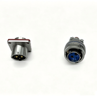 Connecteur circulaire d'aviation à 4 broches XCG18T4K1P1N & XCG18F4Z1D1N, paire de raccordement, ensemble d'interconnexion électrique industrielle