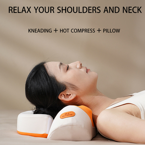 2025 <span class=keywords><strong>New</strong></span> Deep Tissue Kneten Halswirbel säule Traktion Hals bahre Elektrische Heizung Rücken Taille Nacken massage kissen - Product Image 3