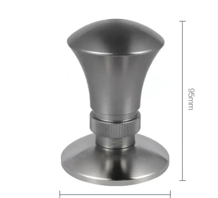 Stainless steel coffee tools auto level constant pressure force coffee tamper for portafilter 51mm 53mm 58mm