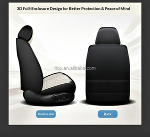 Fundas de Asiento de Coche de Cuero Nappa de Alta Calidad, Juego Completo Universal para 5 <span class=keywords><strong>Plazas</strong></span>, Compatibles con Citroën C6 C8 DS3 DS4 DS5 <span class=keywords><strong>DS7</strong></span> para Mejora del Interior - Product Image 4