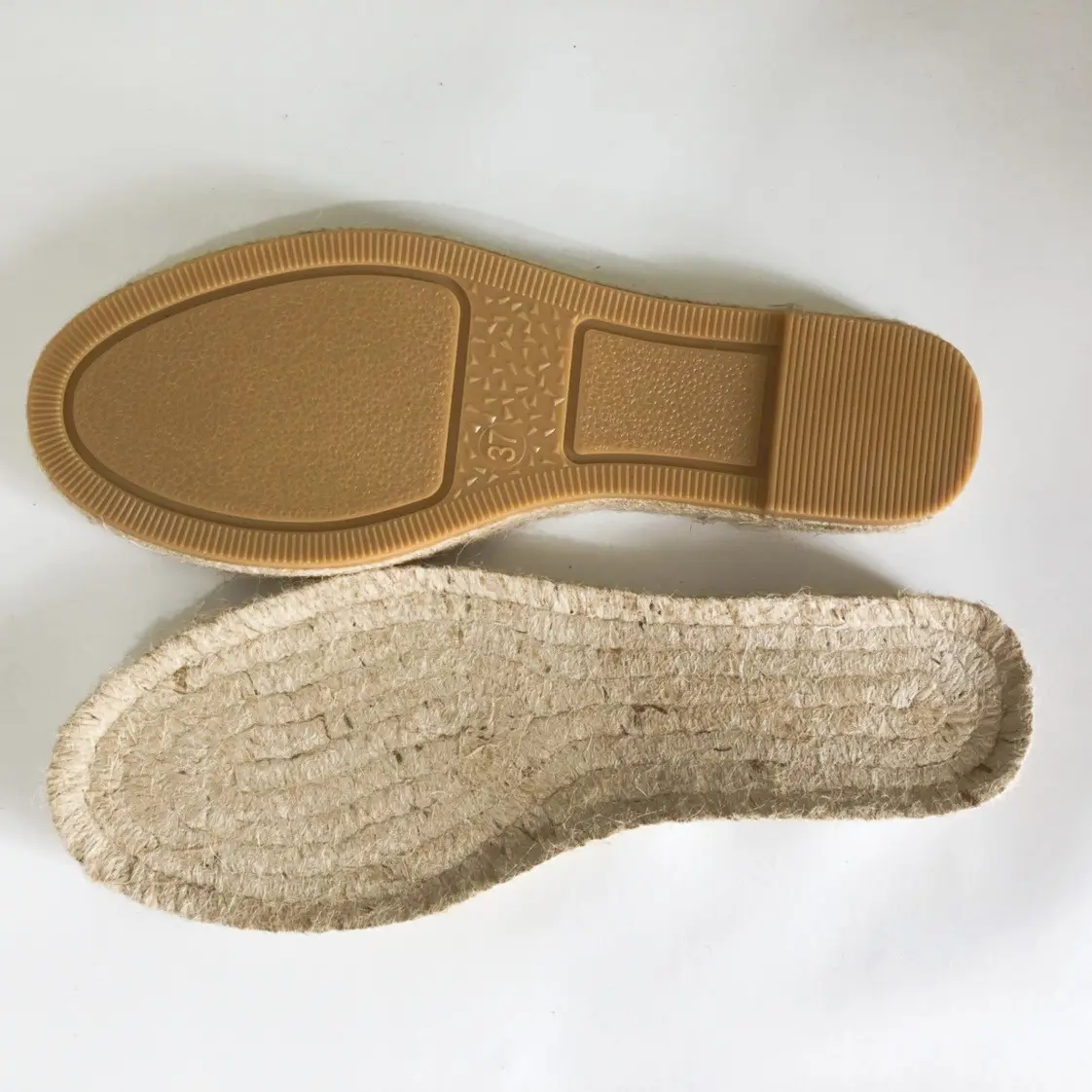 wholesale sole hand sewn jute sole DIY jute rubber sole