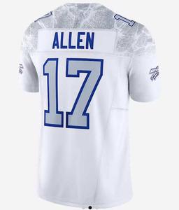 Novissime Maglie da Football Americano a Maniche Corte da Uomo 2025 Cold Front Icy per #17 Allen #0 Coleman dei Buffalo Bills Cucite - Product Image 2