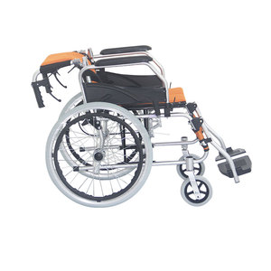 Silla de ruedas manual de aluminio portátil ligera plegable para Disbled - Product Image 6