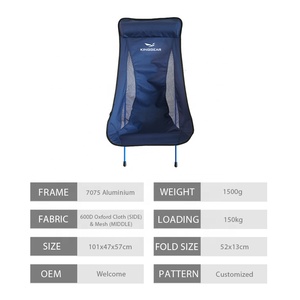Cinghie dello zaino Spiaggia Pieghevole Prato testa <span class=keywords><strong>Sedie</strong></span> Per I Grandi Ragazzi - Product Image 3