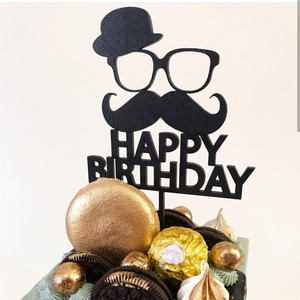 Décoration de gâteau pour la fête des pères, décoration de gâteau pour l'<span class=keywords><strong>anniversaire</strong></span> de papa, décorations de fête, fournitures pour l'<span class=keywords><strong>anniversaire</strong></span> des hommes - Product Image 5