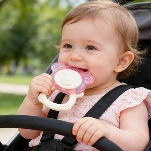 Jouet de dentition en forme d'ours, rempli d'eau, en silicone de qualité alimentaire, pour bébés de 0 à 24 mois - Product Image 5