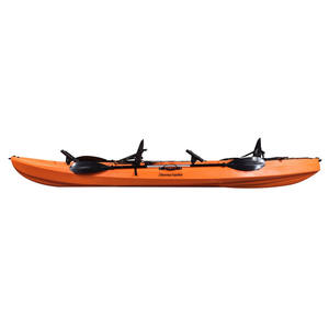 Kayak en plastique épaissi pour trois personnes, plus de 4 m, bateau de pêche durable pour lacs et rivières, avec pagaie, utilisation universelle - Product Image 3