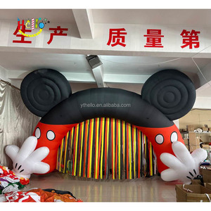 Dễ thương phim hoạt hình chuột đầu Inflatable sinh nhật đảng nền Inflatable bên trẻ em vòm - Product Image 2
