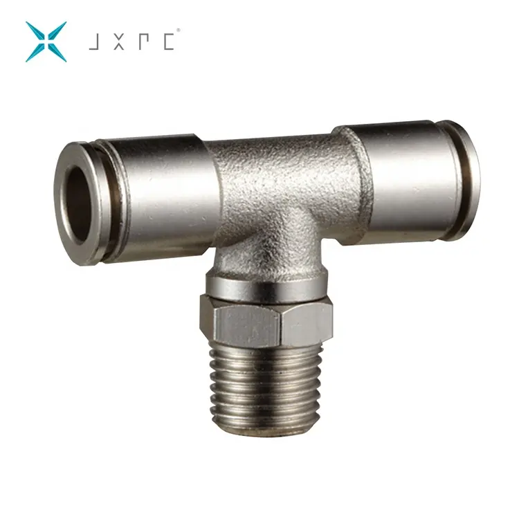 JXPC JMPUT Series T Type Hose Pneumatic Pipe Brass Fitting