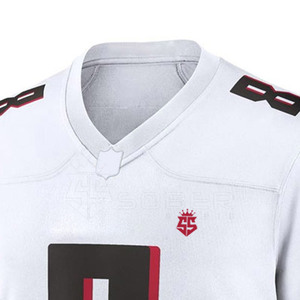 Vente directe Maillot de football américain à manches courtes pour homme 100% polyester Grande taille Respirant Séchage rapide Personnalisable Haute qualité - Product Image 3