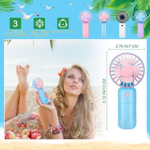 Vent fort refroidissement Portable USB Rechargeable Mini ventilateur de poche 2 vitesses ventilateur d'été de voyage en plein air avec Logo personnalisé - Product Image 2