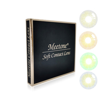 Emballage en papier disponible en marque privée OEM, vente en gros de lentilles de contact colorées Meetone avec boîte