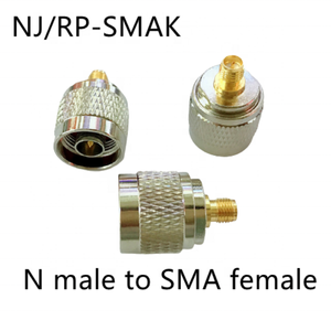 Adaptateur en cuivre pur NJ SMAK N mâle vers SMA femelle, adaptateurs RF en cuivre, connecteur SMA vers N SMAK - Product Image 2