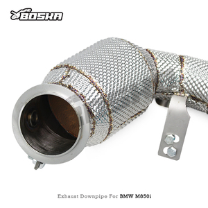 ท่อดาวน์ไปป์ไอเสียแบบกำหนดเองสำหรับ BMW M850/M850i 4.4TT G14/G15/G16 Alpina B8 ปี 2020-2023 สแตนเลสสตีล 200 เซลล์ ท่อแบบไหลอิสระ - Product Image 2