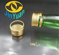 Capsules ROPP 28 mm étanches avec codes QR/textes imprimés au laser pour bouteilles de boissons, jus, produits laitiers, boissons gazeuses et sodas